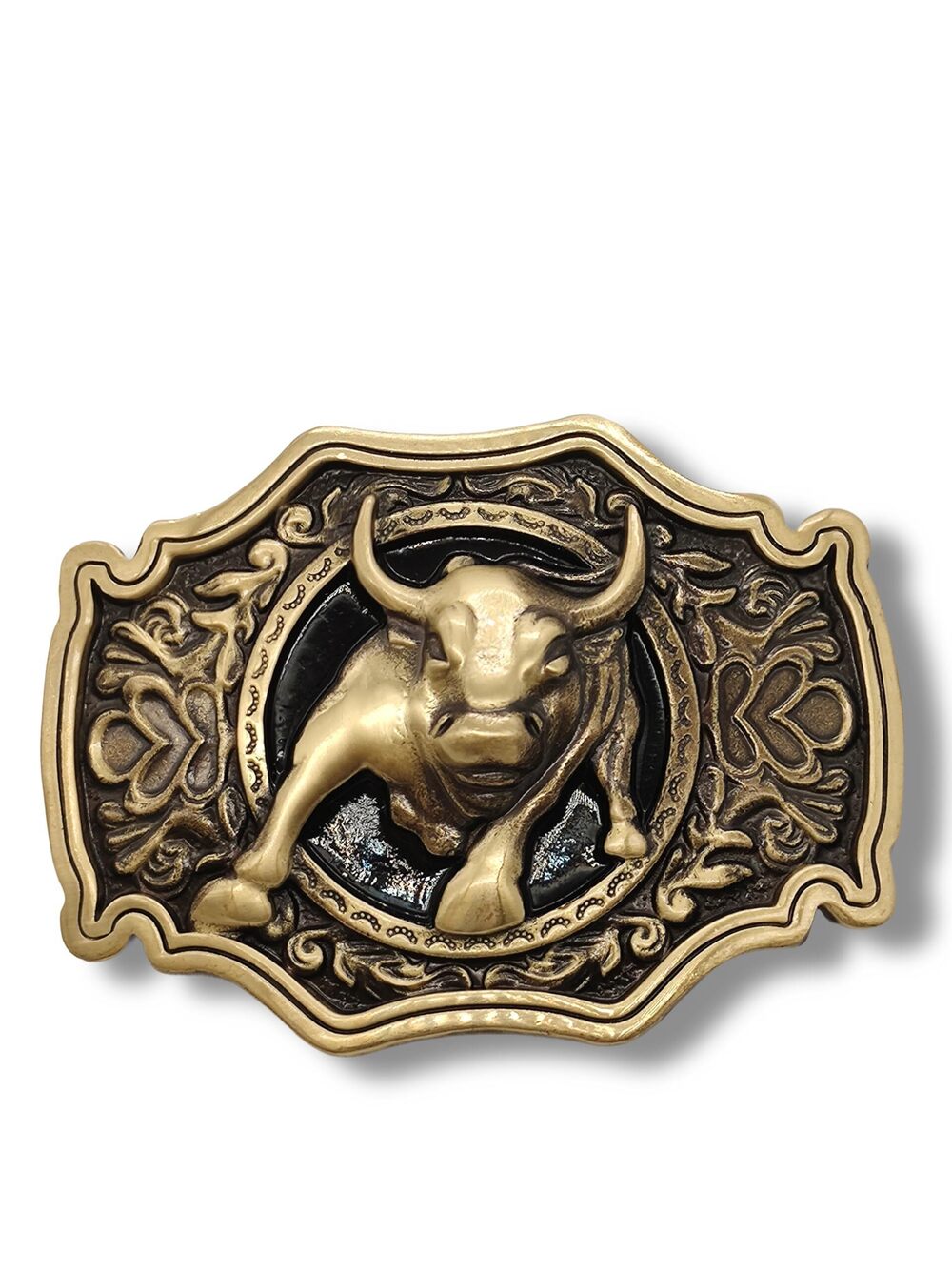 9355 Western Rodeo Bull Rider Solid Brass Belt Buckle Western Belt Buckles